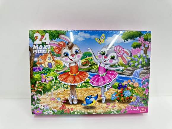 МАКСИ-ПАЗЛЫ 24 элемента. ЗАЙЧИКИ №8 (Арт.П24-7733)