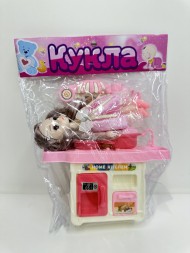 Набор "Кухня" мини-куколка 12 см, кухонная мебель, в/п 18*20*6 см